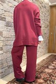 Mayfair Luxury Knit Co Ord Set Burgundy /25 =